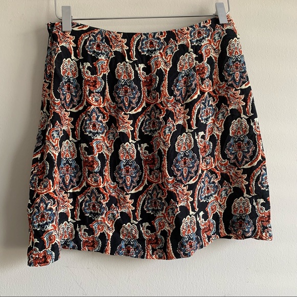 Free People Paisley print mini skirt black motif - Picture 4 of 10